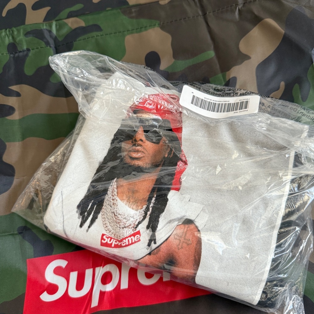 New! Supreme Playboi Carti Tee, Black, size M -- Laundry Bag included - Picture 5 of 9